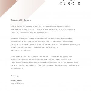 Letterhead Design