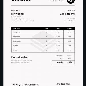 Invoice / Quote Design